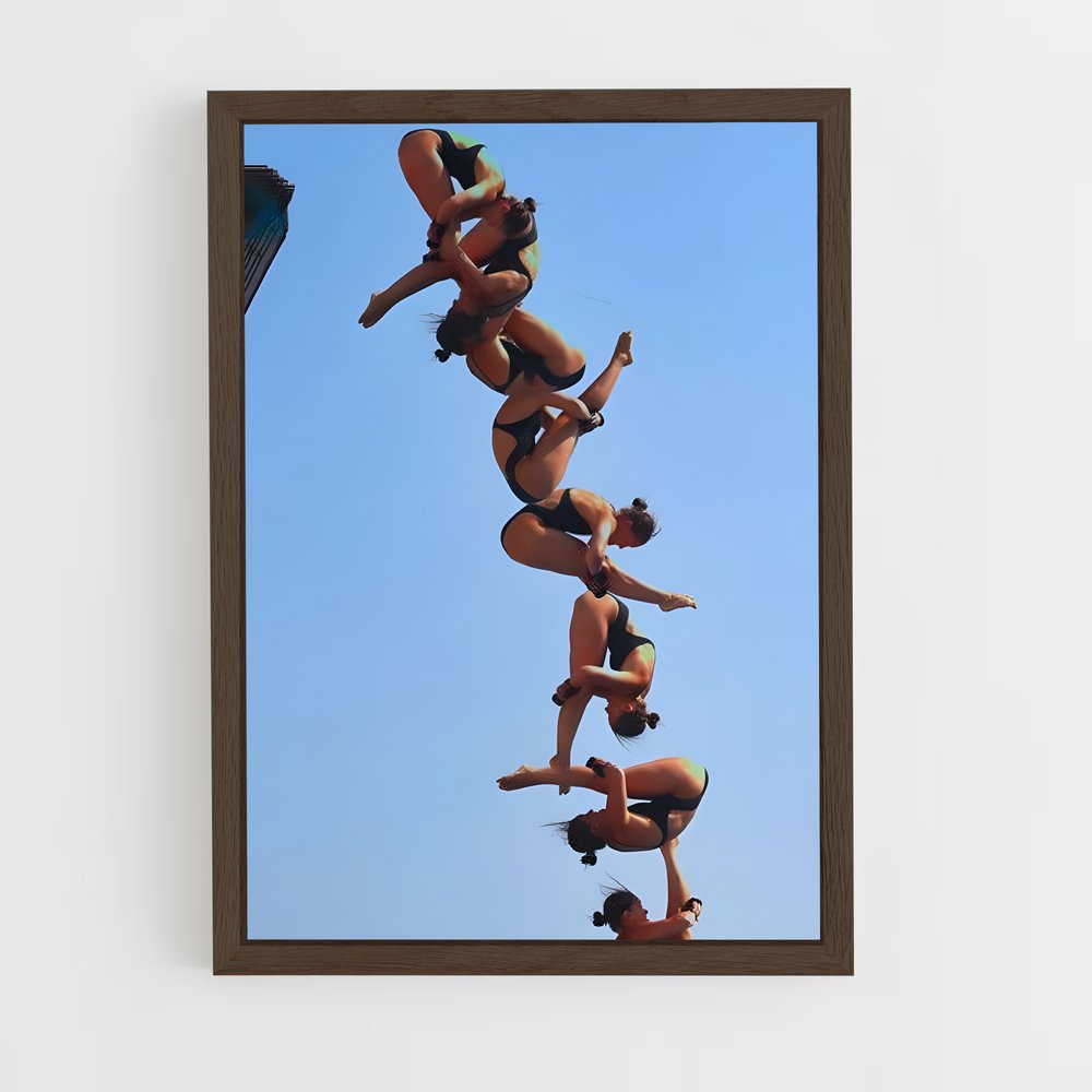 Poster Synchronized diving training – affiche Plongeon synchronisé (vue 5)